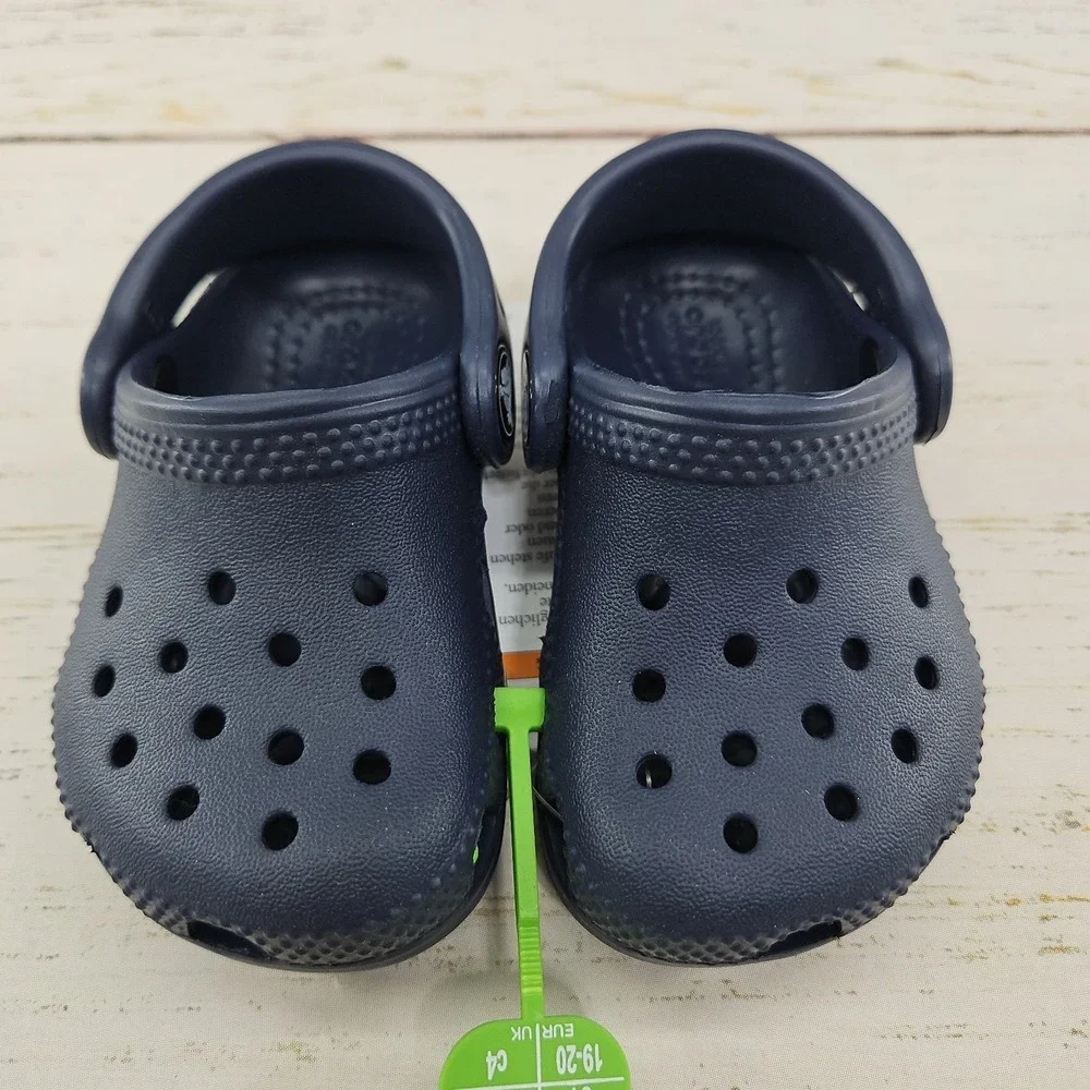Crocs Classic Clog Navy Blue Toddler Size C4 Sandal Shoes 206990-410